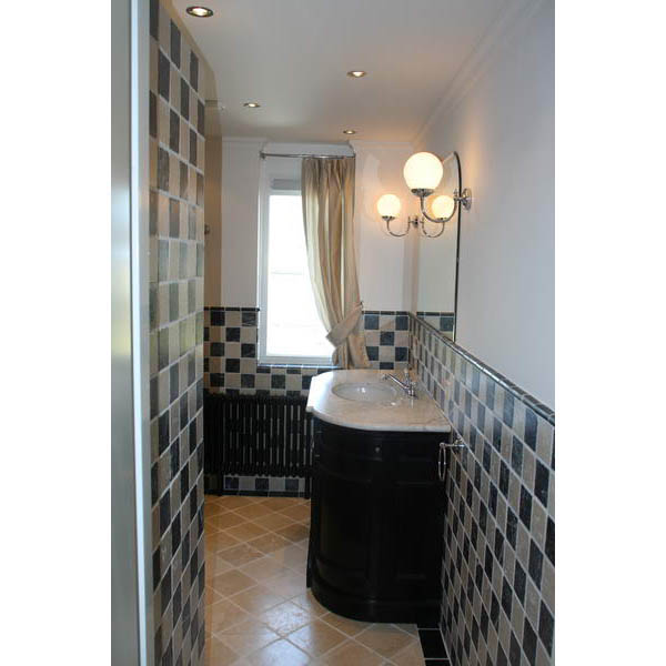 Badkamer Zevenbergen Engelse stijl badkamer met lambrizering Badkamer Douche Wand ~ Badkamer Zevenbergen Engelse stijl badkamer met lambrizering