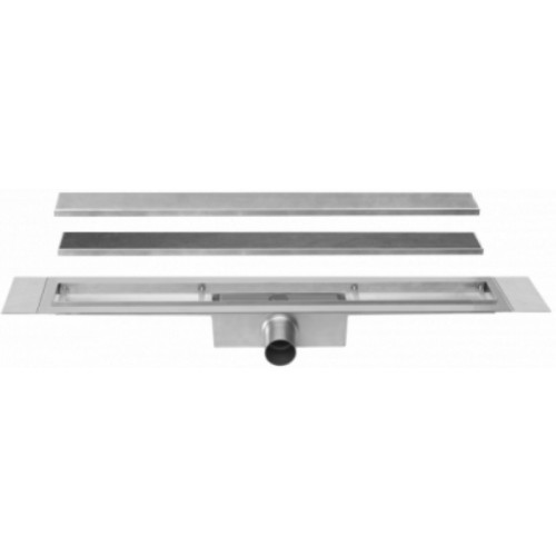 Easy Drain Compact 30 TAF douchegoot enkele plaat 60cm met zero/tegel design rooster RVS