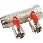 Henco 3 groeps verdeler 3/4"x2" VB050503-ROOD