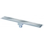 van den Berg RVS standaard douchegoot 80cm met onderuitloop 625800