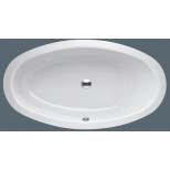 Bette Home Oval bad plaatstaal dikwandig ovaal 180x100x45cm z. poten wit 8994000