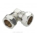 Bonfix vernikkelde knel knie 10mm gastec / kiwa 82527AN