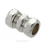 Bonfix vernikkelde knelkoppeling 10mm gastec / kiwa 82473AN