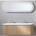 Burgbad Lavo meubelset 150cm wit-groen F0129SEAT150C1