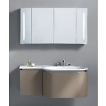 Burgbad Lavo meubelset 120cm rechts met spiegelkast wit F0126SEBU120C1