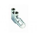 Danfoss VHX-D design onderblokset 2-punts met regelelement RA-X HOH 50mm 1/2" bu-bi recht chroom 013G4276