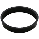 De Beer knel ring 1¼mm kunststof zwart 32mm conisch zacht