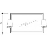 Detremmerie Giulia spiegel met verlichting 100x70cm stone grey 090P1002