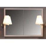 Detremmerie Giulia spiegelkast met verlichting 100x70cm stone grey 090K1002