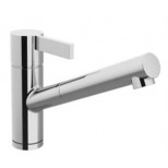 Dornbracht Eno 1-gats keukenkraan met uittrekbare perlator sprong 22cm platinamat 3384076006