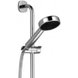 Dornbracht Gentle glijstangset 80cm met doucheslang 175cm met handdouche chroom 2640372000