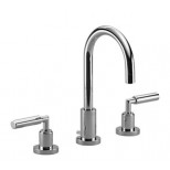 Dornbracht Tara Classic 3-gats wastafelkraan met waste sprong 135mm chroom 2071088200
