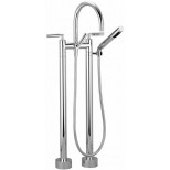 Dornbracht Tara Classic badkraan met omstel met standpijpen 628mm met garnituur chroom 2594388200