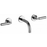 Dornbracht Tara Classic 3-gats wandkraan met inbouwdeel sprong 170mm chroom 2972088200