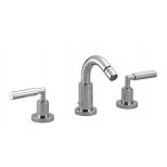 Dornbracht Tara Classic 3-gats bidetkraan met waste sprong 125mm zwart 2461088233
