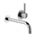 Dornbracht Tara Logic afbouwdeel 2-gats wandkraan met rozet sprong 25cm chroom 3681688500