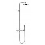 Dornbracht Tara Logic douchekraan thermostatisch met koppelingen HOH=15cm met regendouche en handdouche chroom 3445797900