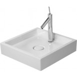 Duravit Starck 1 opbouwwastafel zonder kraangat 47x47 wit 387470028