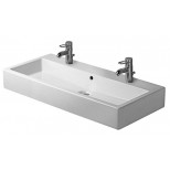 Duravit Vero wastafel 2 kraangaten 100x47 wit 454100026