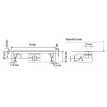 Easy Drain XS-line inbouwdeel 100cm XSROH1000