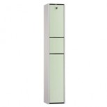 Emco Asis closetmod./medicijnk.+prullemand inb./z/slot/alu glas