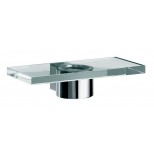 Emco Liaison planchet met glasplaat 24cm chroom 171000100