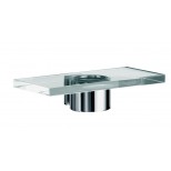 Emco Liaison planchet Galerie met glasplaat 24cm chroom 171000110