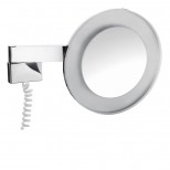 Emco scheerspiegel met LED-verlichting met snoer chroom 109606009