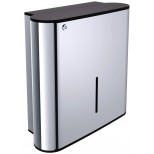 Emco System 2 dispenser voor papieren handdoeken chroom/zwart 354900100