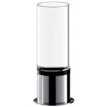 Emco System 2 glashouder met kristallen glas staand model chroom 352000101
