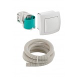 Geberit inbouw handdrukker pneumatisch alpien wit 115941111