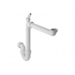 Geberit ruimtebesparend spoelbaksifon voor 1 spoelbak 152957111
