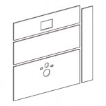 Geberit Gis-easy gipskartonplaten t.b.voor toiletmodule met reservoir UP300 en UP320 front 130x130cm 442331001