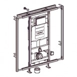 Geberit Gis-easy WC-element H 120 met reservoir UP320 120x90-125cm met frontbediening 442021005