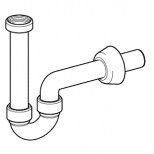 Geberit Uniflex buissifon 5/4" met muurbuis en rozet alpien wit 151113111