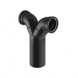Geberit PE wandclosetbocht dubbel 90° verticaal