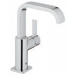 Grohe Allure 1-gats wastafelkraan met U uitloop met gladde body EcoJoy chroom 23076000