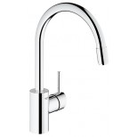 Grohe Concetto 1-gats keukenkraan met hoge uittrekbare uitloop chroom 32663001