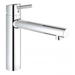 Grohe Concetto 1-gats keukenkraan met medium uitloop chroom 31128001