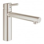 Grohe Concetto 1-gats keukenkraan met medium uittrekbare uitloop RVS 31129DC1