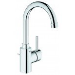 Grohe Concetto 1-gats wastafelkraan met hoge draaibare uitloop met waste chroom 32629001