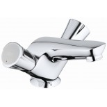 Grohe Costa-L 1-gats wastafelkraan met waste met gegoten uitloop chroom 21390001