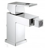 Grohe Eurocube 1-gats bidetkraan met waste chroom 23138000