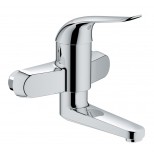 Grohe Euroeco Special wandkraan zonder koppelingen met hendel 12cm HOH=15cm draaibare uitloop 11,9cm chroom 32769000