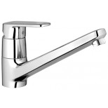 Grohe Europlus 1.gats keukenkraan met verhoogd huis met draaibare uitloop chroom 32941002