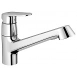 Grohe Europlus 1.gats keukenkraan met verhoogd huis met uittrekbare handdouche chroom 32942002