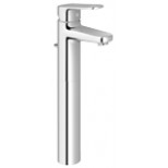 Grohe Europlus 1-gats wastafelkraan verhoogd model met waste chroom 32618002