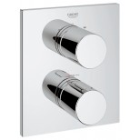 Grohe Grohtherm-3000 Cosmopolitan afbouwdeel voor inbouw badkraan thermostatisch met omstel rechthoekig chroom 19567000