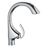 Grohe K4 1-gats keukenkraan met uittrekbare handdouche chroom 33782000