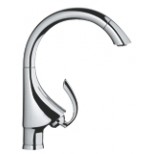 Grohe K4 1-gats keukenkraan met uittrekbare mousseur RVS 33786SD0